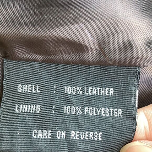 ColeBrook Long Line Genuine Leather Jacket Size S - Picture 14 of 15
